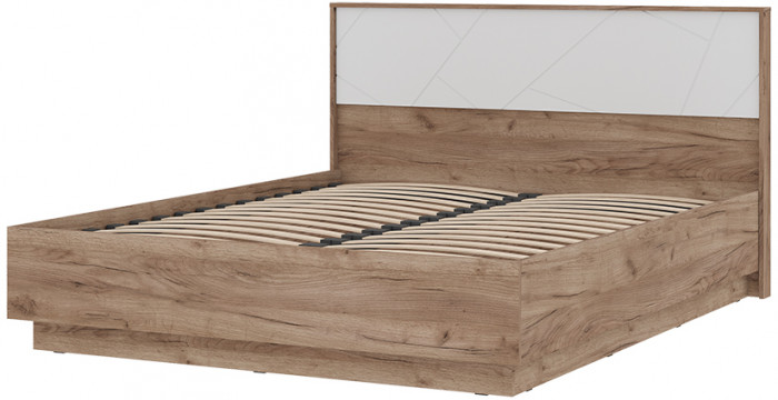 ОРЕГОН КР 02 1.6х2.0 (1674х990х2070) Фасад МДФ БЕЛЫЙ СУПЕРМАТ,ДУБ КРАФТ ТАБАЧНЫЙ/Корпус ДУБ КРАФТ ТАБАЧНЫЙ