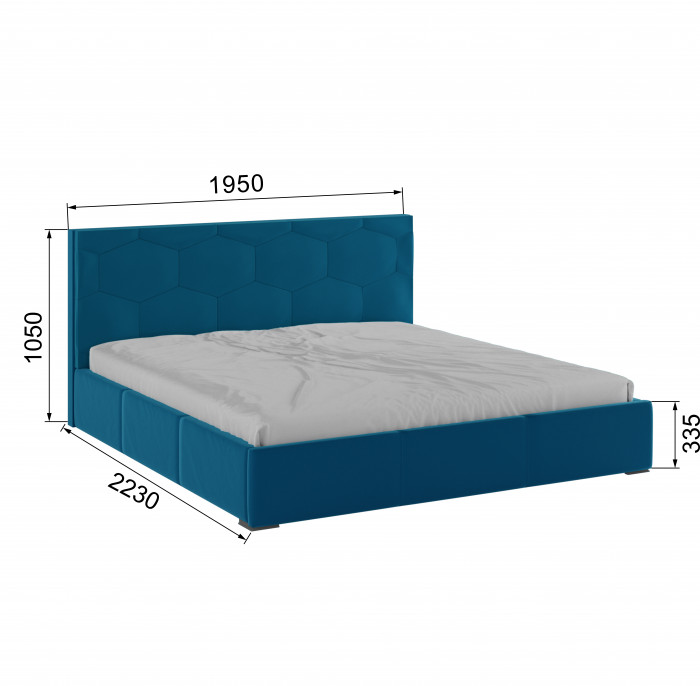 Манука Кровать интерьерная 180 атлантида, ортопед