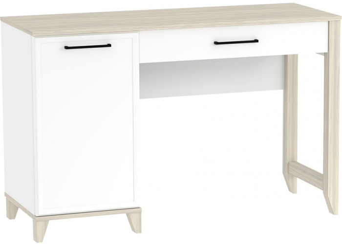 Стол туалетный Аурелио 43, Блэквуд Сатиновый, Белый