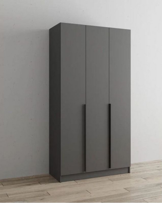 Шкаф Мадрид (1,2) без зеркала графит серый
