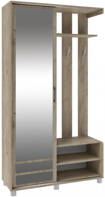 Прихожая Ларго-2 (2100х1150х420) дуб крафт серый