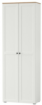 Остин 16.307 Шкаф, цвет белый шагрень/дуб крафт золотой, ШхГхВ 80х41,8х229,8 см.