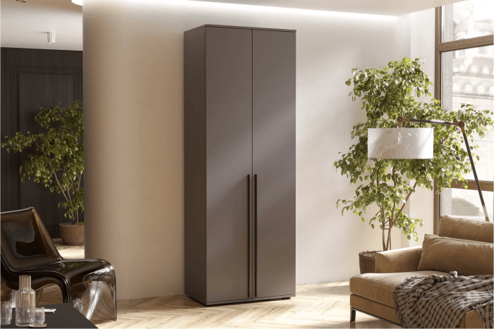 Норд Шкаф двухстворчатый 800 Дуб Крафт белый