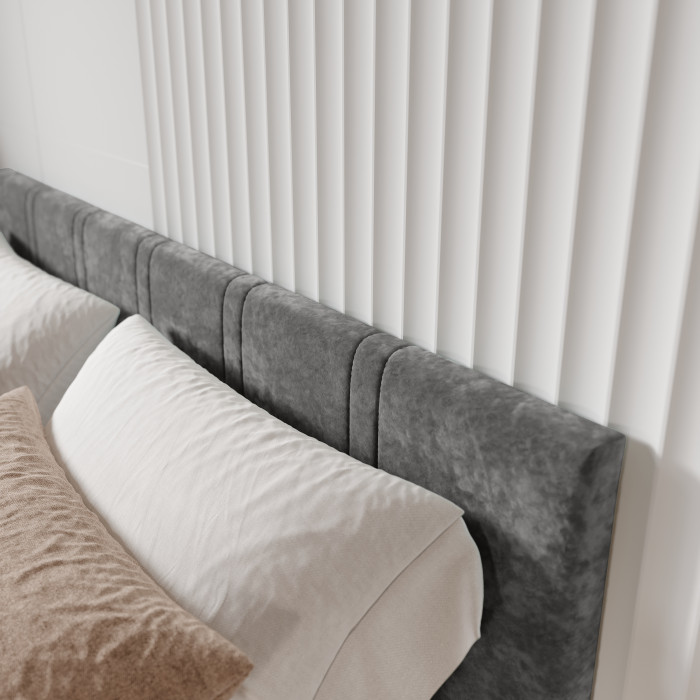 Кровать с подъемным механизмом Ника КР-13 140х200, Грифельный