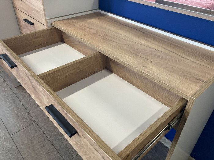 Спальня Оттавия 2 Белый/Дуб золотой