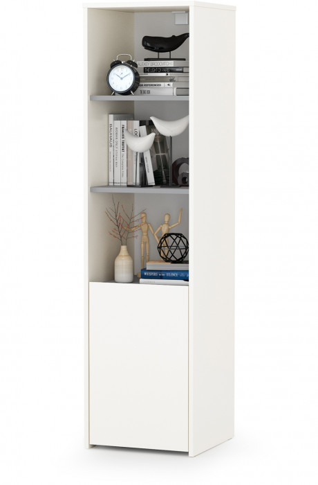 Торонто Компоновка № 01, белый шагрень/стальной серый