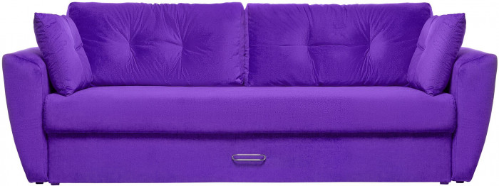 Диван-кровать Амстердам Люкс, 150х195, еврокнижка, независимый пружинный блок, велюр, фиолетовый