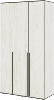 Норд Шкаф трехстворчатый 1200 Дуб Крафт белый
