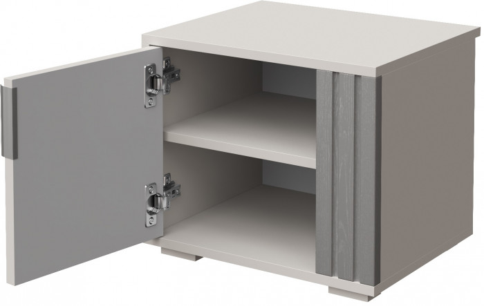 Тумба прикроватная (левое исп.) "Каен" - Ледяное дерево/Артизан