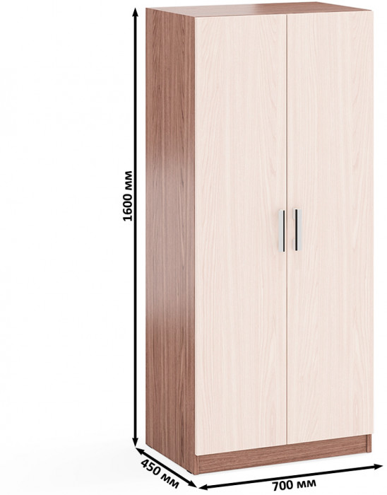 Шкаф С-МД-СК9Ш к компьютерному столу С-МД-СК9, цвет ясень шимо светлый/ясень шимо тёмный, ШхГхВ 70х45х160 см.