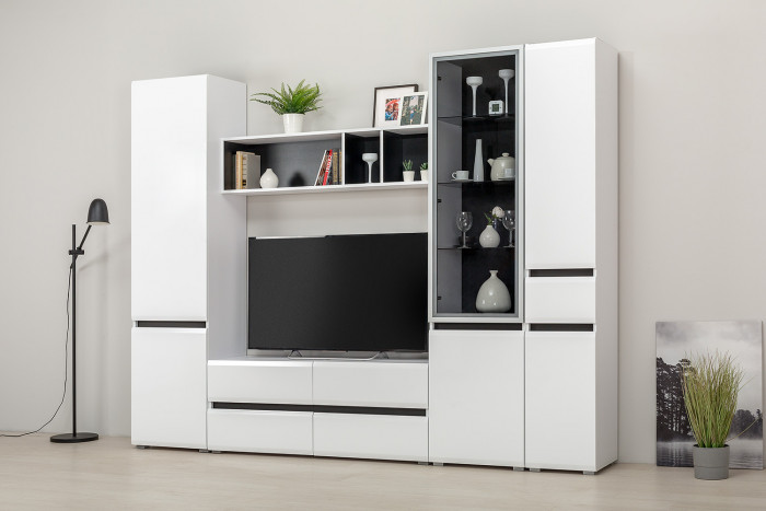 Сидней 15.57 Полка, белый/чёрный