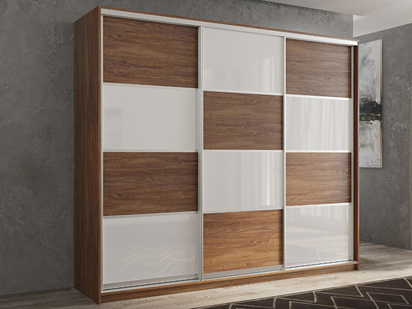 Шкаф-купе Кааппи 14 Морское Дерево Винтаж 210х45х230 см