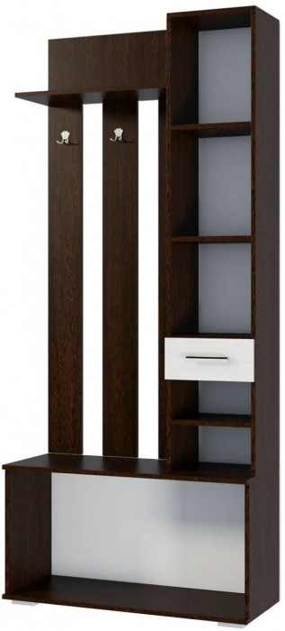 Ника Вешалка с зеркалом (вз910), венге / лоредо (Венге / лоредо)