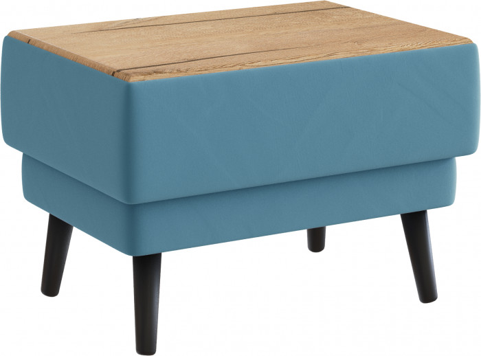 Стол журнальный "Майя", Светло-голубой/МДФ дуб канадский