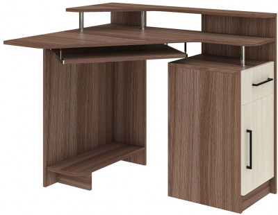 Интел-5 стол компьютерный Ясень Шимо темный / Светлый