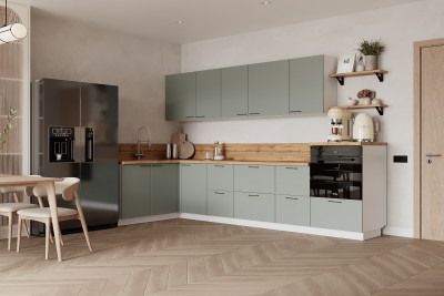 КГ Угловой 1500х3150 (без пм) Эмаль, Олива  Арника РМ