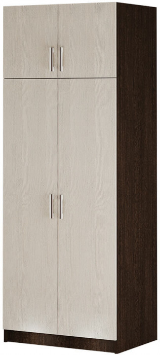 Шкаф 2-х ств.с перегородкой (800х2100х560) венге/лоредо