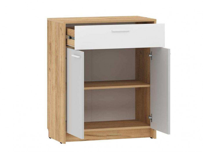 Прихожая Нортон 3 Дуб крафт золотой/белый/серый камень