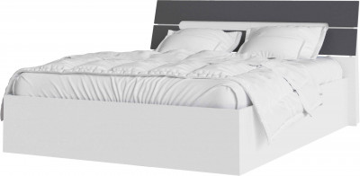 Корпус кровати 1,6 Гавана белый/серый графит