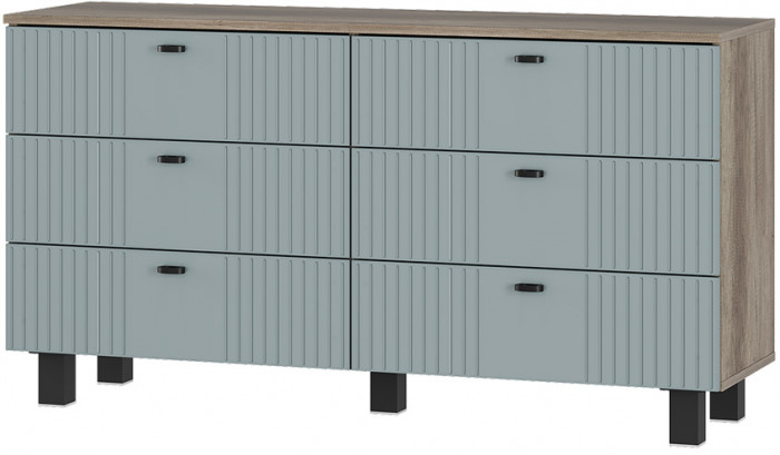 Комод "Олива" КМ-04 Дуб каньон/MF11 Шарли бриз