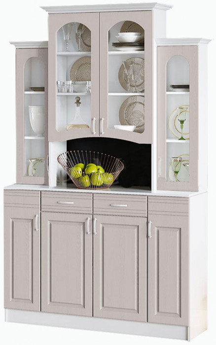 Буфет Констанция 4-х створчатый (Белый матовый)