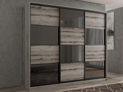 Шкаф-купе Кааппи 13 Эвок Окаменелый 190х45х230 см