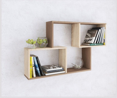 Полка навесная ПН-3 ясень шимо/дуб сонома