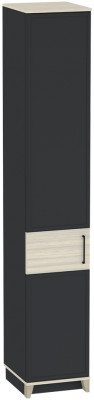 Шкаф для белья Аурелио 60, Антрацит, Блеквуд Сатиновый