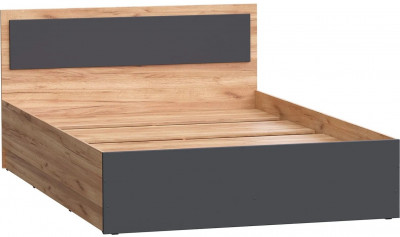 Мартина Кровать 90 (Крафт / Графит)