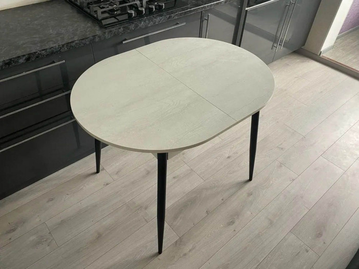 Обеденная группа Стиль-1 / Стул Х 4 шт. / Бетон белый/черный / бид 01