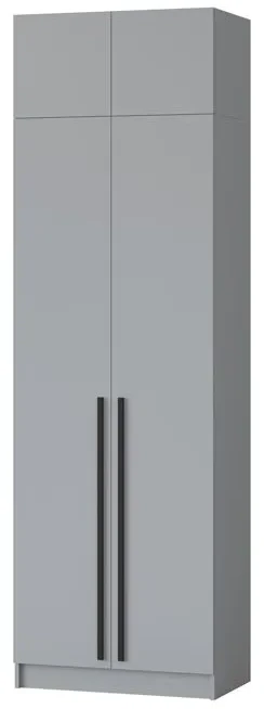 Шкаф Бастион 1000 с антресолью, Серая гавань