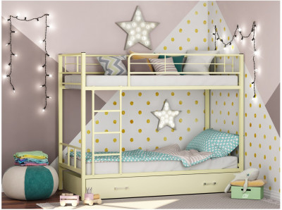 Двухъярусная кровать Севилья 2Я (Коричневый, Крем)