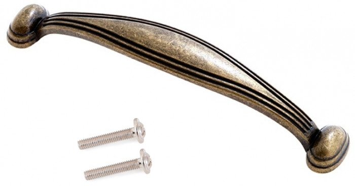 Лидер-8 Шкаф МД 19Б + Тумба МД 3.15, цвет белый шагрень/крафт золото, ШхГхВ 120х50х190 см., универсальная сборка