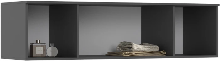 Норд Антресоль к шкафу 1600, Графит/Изумрудный