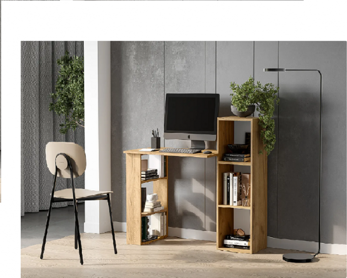 Стол компьютерный Тоскана, дуб золотой