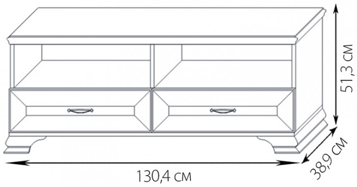 Тумба для аппаратуры 1 Сиена