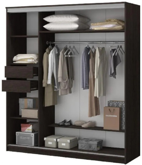 Шкаф-купе Альянс 2000 (Сандал светлый)