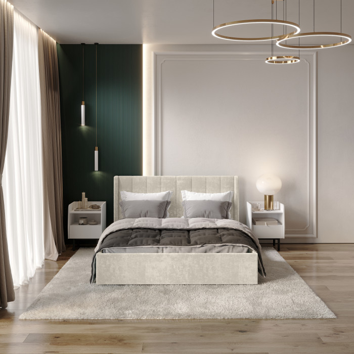 Кровать с подъемным механизмом Версаль КР-13 (1,4м), Миндаль