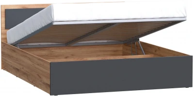 Мартина Кровать с подъемным механизмом 160, Крафт/Графит