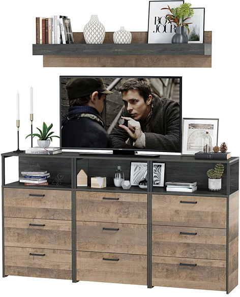 Трувор Гостиная 003, дуб гранж песочный/интра