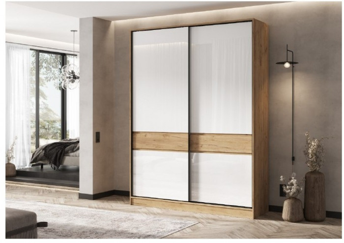 Модульная прихожая Роджина, комп.4 (Графит, Крафт золотой)