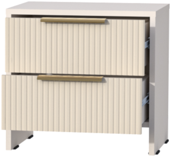 Модульная спальня Кэт-3, набор 3, Кашемир/Тирамису матовый