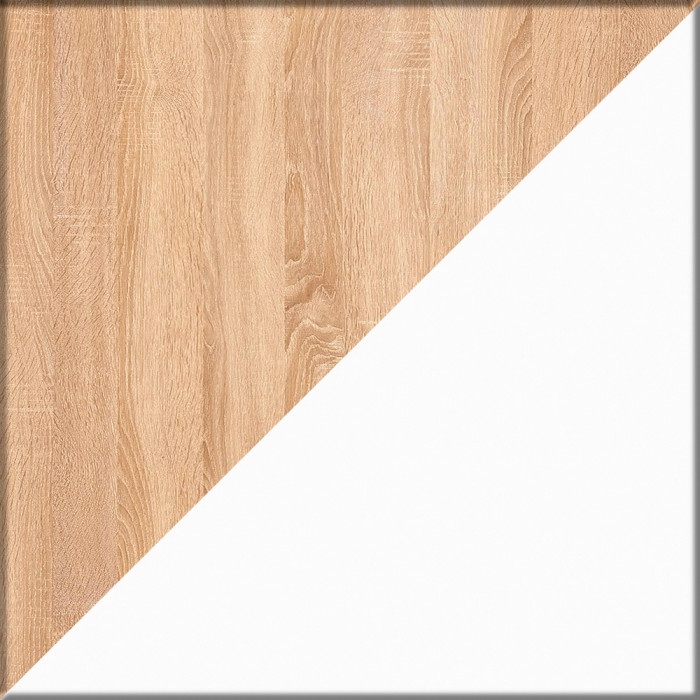 КР100 Стол компьютерный Комфорт 12.71 + кресло 103 чёрное, цвет дуб сонома/белый, ШхГхВ 116,7х60,2х165,4 см., НЕ универсальная сборка