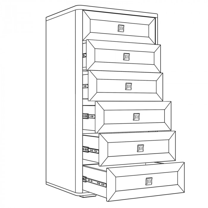 Комод высокий Парма Нео