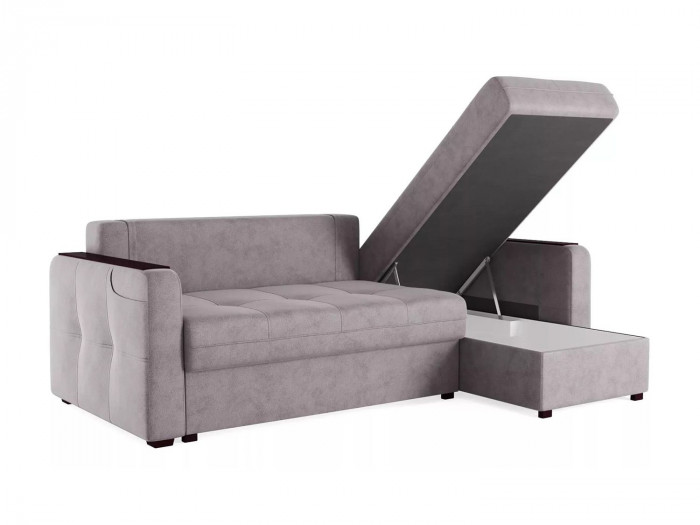Диван угловой Smart 3 2Т-1Пф Велюр Кашемир 890