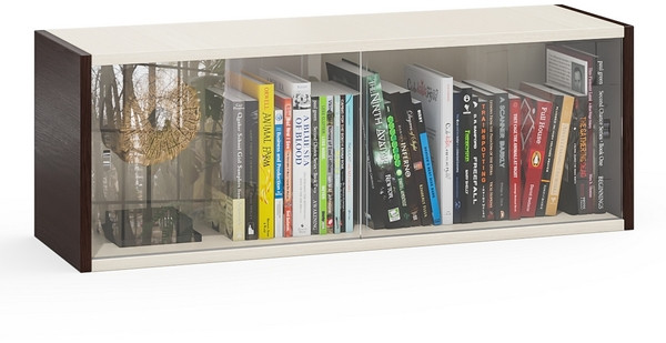 Полка книжная С-МД-КН01, венге/дуб