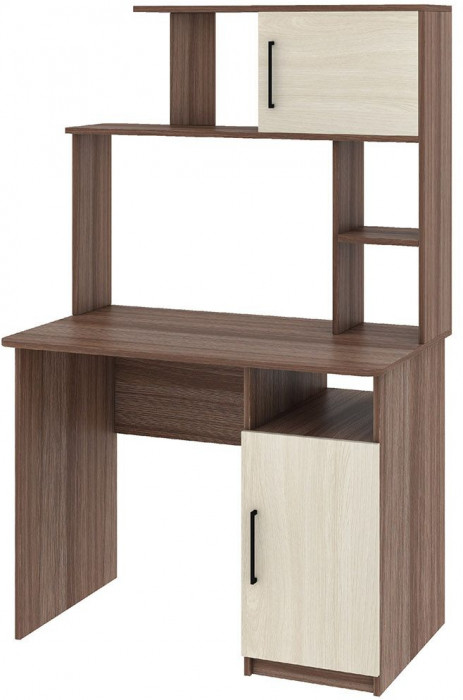 Интел-12 стол компьютерный Ясень Шимо темный / Светлый