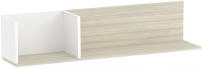Полка навесная Аурелио 23, Белый, Блеквуд Сатиновый