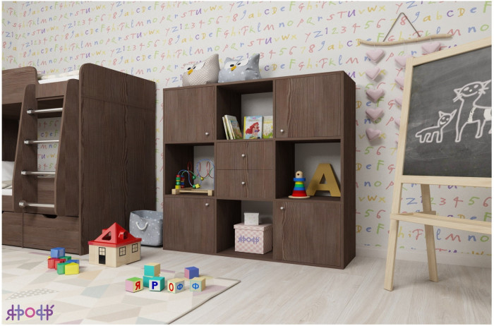 Стеллаж Джери (Винтерберг/Венге)