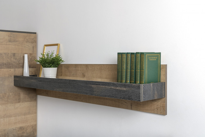 Трувор Гостиная 105, цвет дуб гранж песочный/интра, ШхГхВ 390,8х45,4х195 см., универсальная сборка